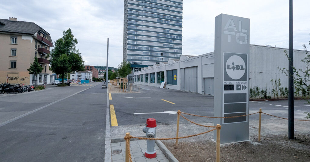 Signaletik Hochhaus ALTO Zürich Altstetten
